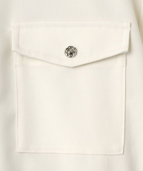 INGEBORG / インゲボルグ ノーカラージャケット | 透かしコード刺繍ノーカラージャケット | 詳細6