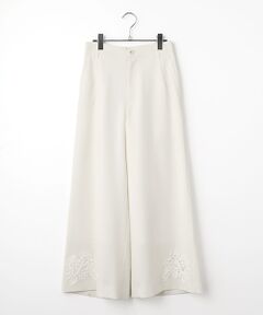 INGEBORG / インゲボルグ その他パンツ | 透かしコード刺繍ワイドパンツ