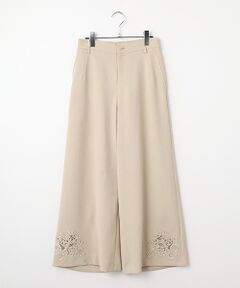 INGEBORG / インゲボルグ その他パンツ | 透かしコード刺繍ワイドパンツ