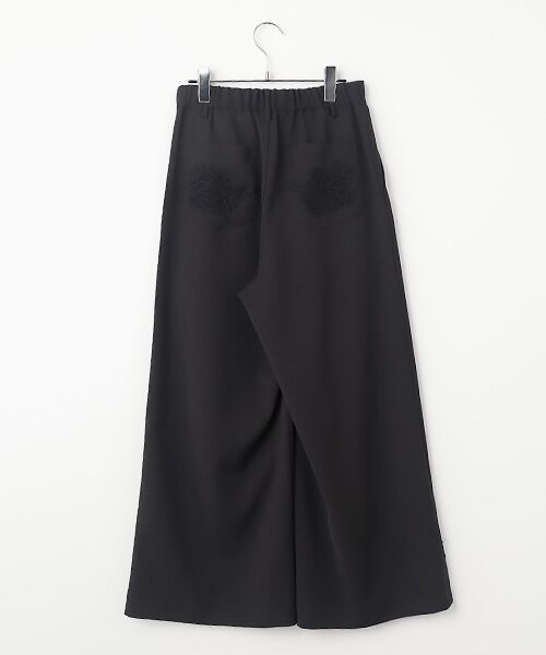 INGEBORG / インゲボルグ その他パンツ | 透かしコード刺繍ワイドパンツ | 詳細1