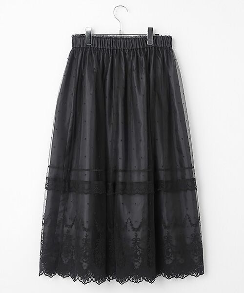 INGEBORG / インゲボルグ ロング・マキシ丈スカート | オリジナルローズチュールスカート | 詳細1