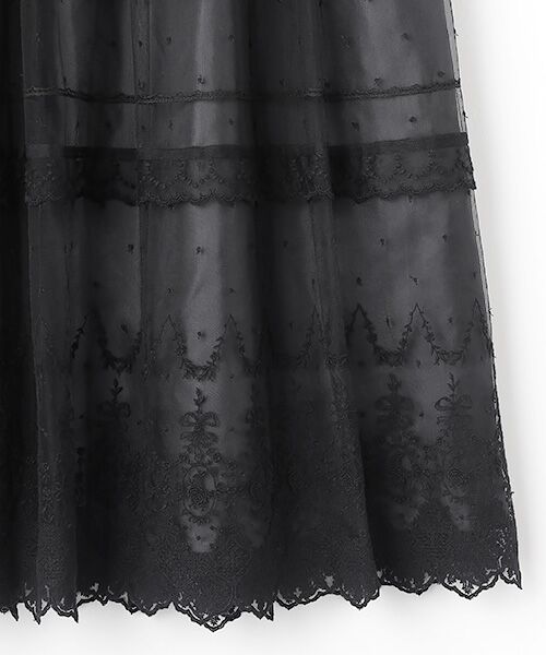 INGEBORG / インゲボルグ ロング・マキシ丈スカート | オリジナルローズチュールスカート | 詳細3