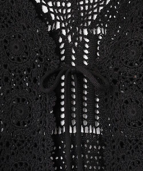 INGEBORG / インゲボルグ ベスト | 透かし編みパッチワークニットジレ | 詳細4