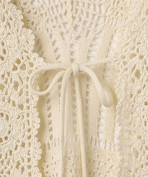 INGEBORG / インゲボルグ ベスト | 透かし編みパッチワークニットジレ | 詳細5