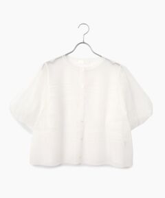 INGEBORG / インゲボルグ カーディガン・ボレロ | ボリュームスリーブニットカーディガン