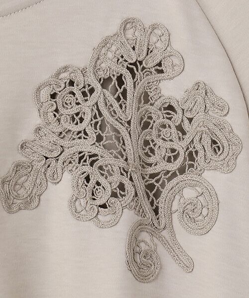 INGEBORG / インゲボルグ ロング・マキシ丈ワンピース | 透かしコード刺繍カットソーワンピース | 詳細6