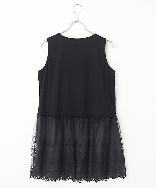 INGEBORG / インゲボルグ カットソー | オリジナルローズチュール使いカットソーチュニック | 詳細1