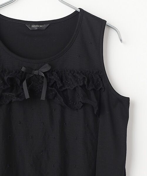 INGEBORG / インゲボルグ カットソー | オリジナルローズチュール使いカットソーチュニック | 詳細2