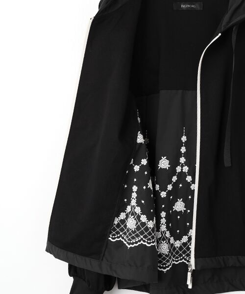INGEBORG / インゲボルグ パーカー | ローズ刺繍使いカットソーパーカー | 詳細4