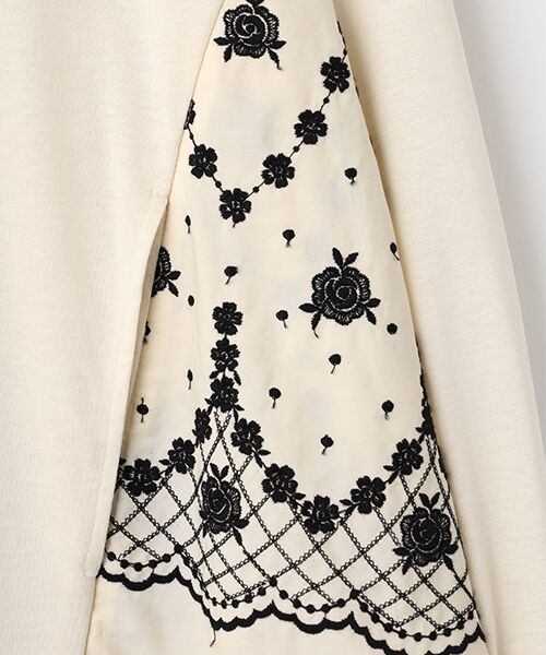 INGEBORG / インゲボルグ パーカー | ローズ刺繍使いカットソーパーカー | 詳細6