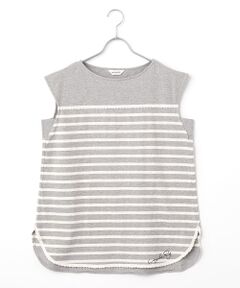 INGEBORG / インゲボルグ タンクトップ | フレンチスリーブボーダーカットソー