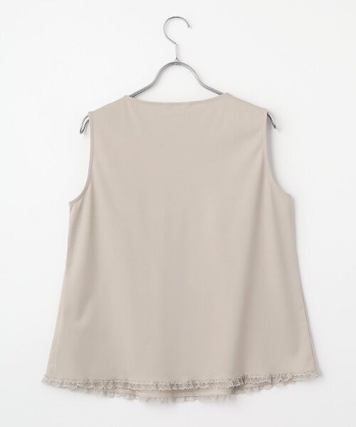 INGEBORG / インゲボルグ タンクトップ | 透かしコード刺繍ノースリーブカットソー | 詳細3