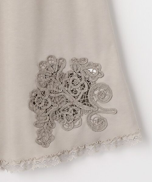 INGEBORG / インゲボルグ タンクトップ | 透かしコード刺繍ノースリーブカットソー | 詳細5