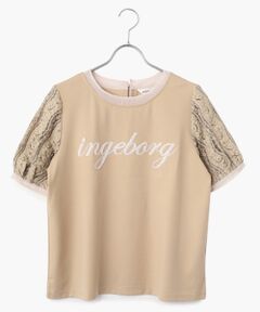 INGEBORG / インゲボルグ Tシャツ | スパンコールロゴ入りカットソー