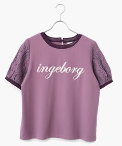 INGEBORG / インゲボルグ Tシャツ | スパンコールロゴ入りカットソー