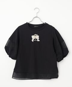 INGEBORG / インゲボルグ Tシャツ | リボンカメリアワンポイントカットソー