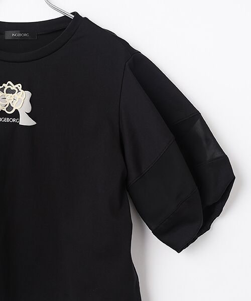 INGEBORG / インゲボルグ Tシャツ | リボンカメリアワンポイントカットソー | 詳細2