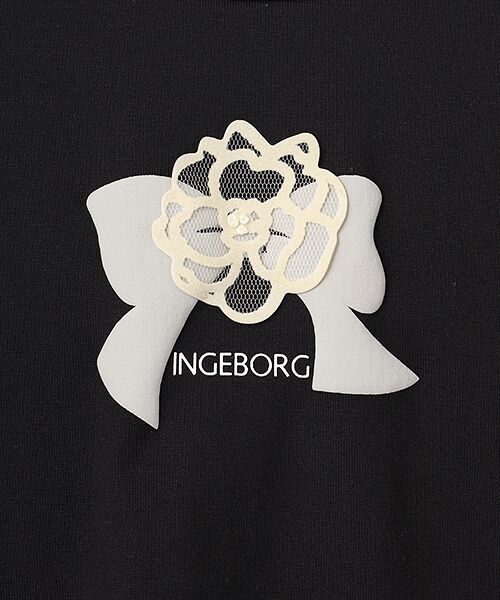 INGEBORG / インゲボルグ Tシャツ | リボンカメリアワンポイントカットソー | 詳細4