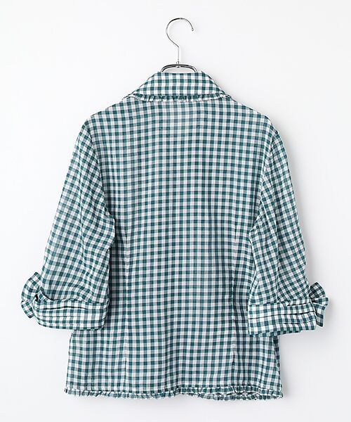 INGEBORG / インゲボルグ シャツ・ブラウス | シアーギンガムシャツブラウス | 詳細3