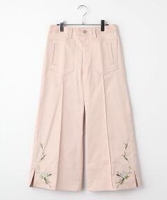INGEBORG / インゲボルグ その他パンツ | コットンツイルすずらん刺繍パンツ