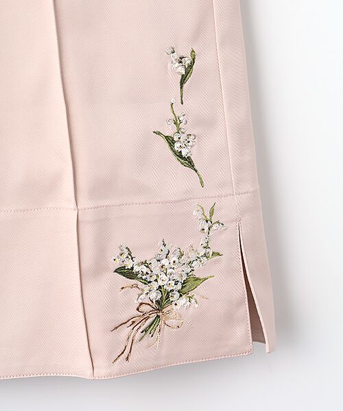 INGEBORG / インゲボルグ その他パンツ | コットンツイルすずらん刺繍パンツ | 詳細2