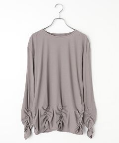 INGEBORG / インゲボルグ カットソー | シャーリングアクセントカットソー