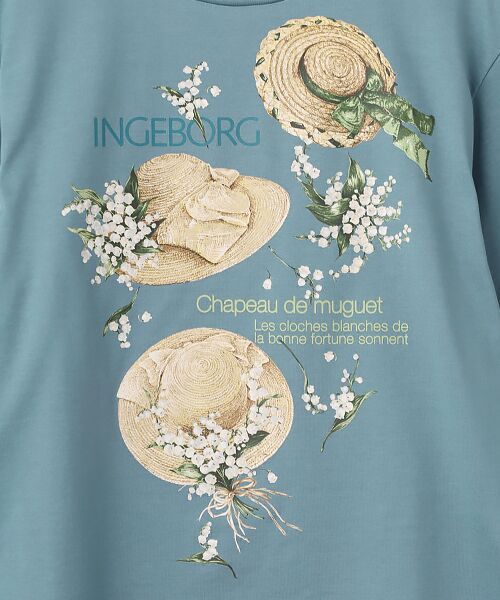 INGEBORG / インゲボルグ カットソー | シャボードミュゲワンポイントpt.カットソー | 詳細7