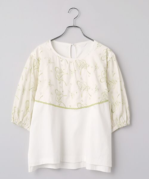 INGEBORG / インゲボルグ カットソー | すずらん刺繍使いカットソー（シロ）