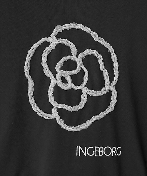 INGEBORG / インゲボルグ カットソー | カメリアワンポイントカットソー | 詳細1