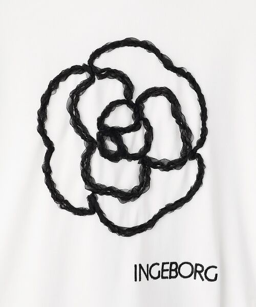 INGEBORG / インゲボルグ カットソー | カメリアワンポイントカットソー | 詳細2