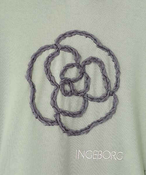 INGEBORG / インゲボルグ カットソー | カメリアワンポイントカットソー | 詳細7