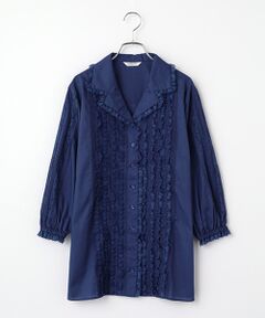 INGEBORG / インゲボルグ シャツ・ブラウス | コットンローンオープンカラーブラウス