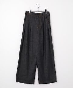 INGEBORG / インゲボルグ その他パンツ | スラブシャンブレータックワイドパンツ