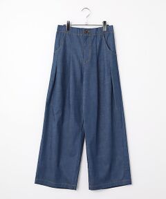 INGEBORG / インゲボルグ その他パンツ | スラブシャンブレータックワイドパンツ