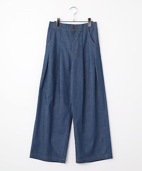INGEBORG / インゲボルグ その他パンツ | スラブシャンブレータックワイドパンツ（コン）
