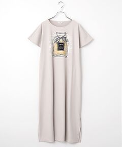 INGEBORG / インゲボルグ ロング・マキシ丈ワンピース | パフュームワンポイントpt.カットソーワンピース