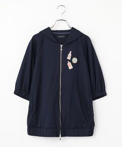 INGEBORG / インゲボルグ カーディガン・ボレロ | コスメティックワッペン付きパーカー