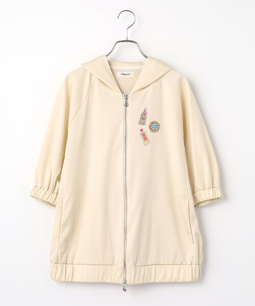 INGEBORG / インゲボルグ カーディガン・ボレロ | コスメティックワッペン付きパーカー（キナリ）