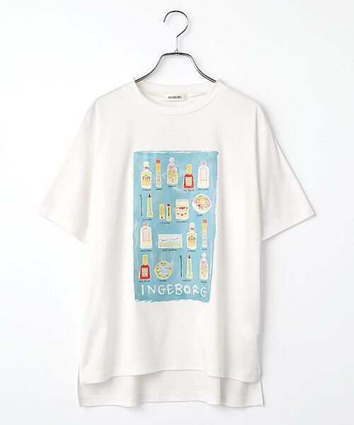 INGEBORG / インゲボルグ Tシャツ | コスメティックワンポイントpt.カットソー（シロ）