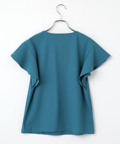 INGEBORG / インゲボルグ Tシャツ | リボンワンポイントpt.フリルスリーブカットソー | 詳細3