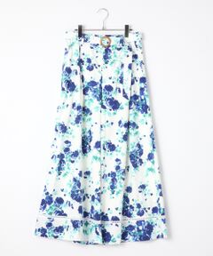 INGEBORG / インゲボルグ その他パンツ | サマーモノトーンフラワーpt.ワイドパンツ