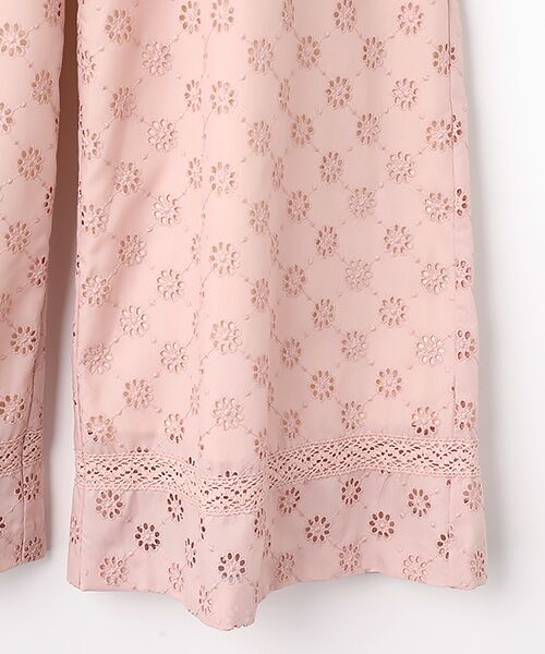 INGEBORG / インゲボルグ その他パンツ | 花柄レース刺繍ワイドパンツ | 詳細5
