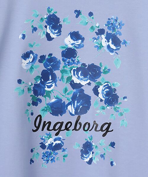 INGEBORG / インゲボルグ Tシャツ | サマーモノトーンフラワーワンポイントpt.カットソー | 詳細7