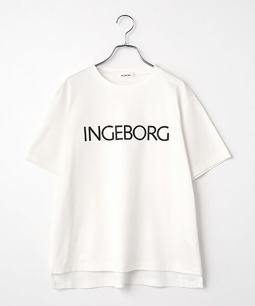 INGEBORG / インゲボルグ Tシャツ | ブランドロゴTシャツ（オフ）