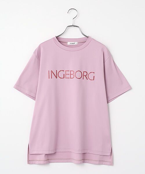 INGEBORG / インゲボルグ Tシャツ | ブランドロゴTシャツ（ピンク）