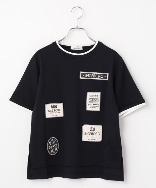 INGEBORG / インゲボルグ Tシャツ | INGEBORGワッペン付きTシャツ（クロ）