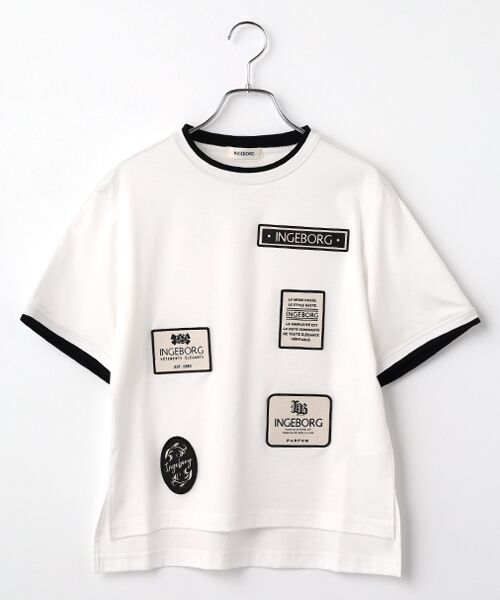 INGEBORG / インゲボルグ Tシャツ | INGEBORGワッペン付きTシャツ（シロ）