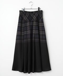 INGEBORG / インゲボルグ ロング・マキシ丈スカート | グラデーションチェック シフォンロングスカート