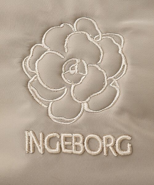 INGEBORG / インゲボルグ ショルダーバッグ | カメリア刺繍入りナイロンショルダーバッグ | 詳細7