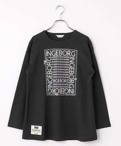 INGEBORG / インゲボルグ カットソー | ロゴアレンジプリントカットソー